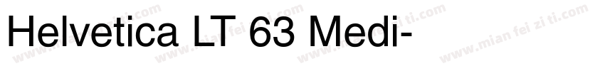Helvetica LT 63 Medi字体转换
